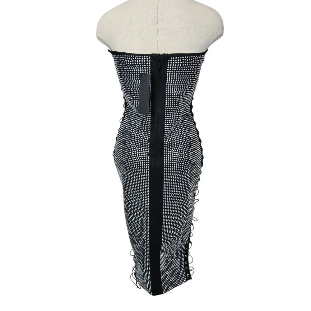 Akira All The Right Places Bandage Midi Dress Women's Medium